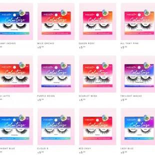 New COLOR Eyelashes $5.99
(Prices are subject to change in the future)