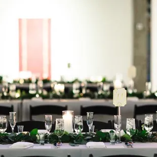 Overview of reception at a Stylish Events wedding