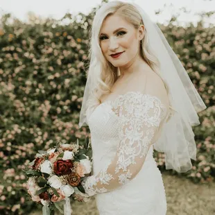 Fall Bride at The Farm at South Mountain