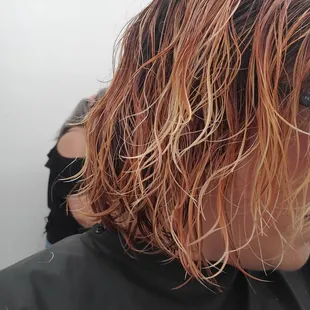 After some bleach processing.