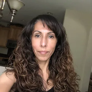 Controlled Wavy Hair