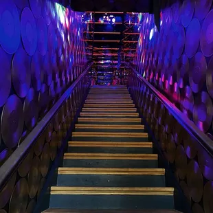 Stairs to the bar