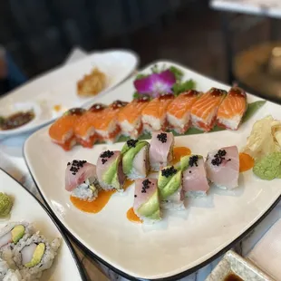 sushi and sashimi, food, sushi, sashimi