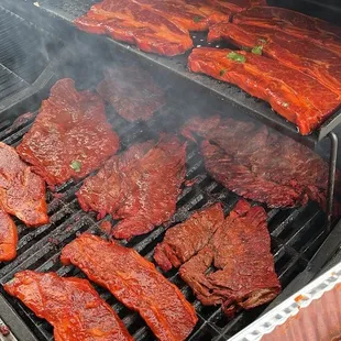 Beef short ribs (top) Ranchera (bottom
