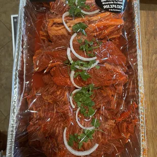 Party Tray  Short Ribs Tasago  Ranchera/skirt steak