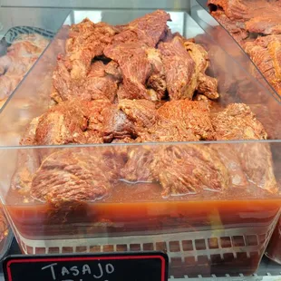 Tasajo is flap meat.  But this one is very special...excellent marinade and prime.