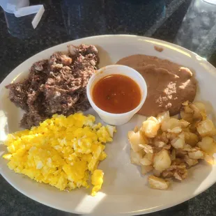 Breakfast: Barbacoa Plate