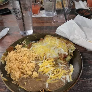Enchiladas Rojas, Spicy or Mole Sauce