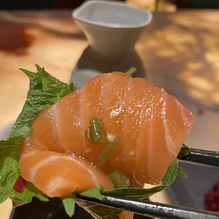 a close up of sushi