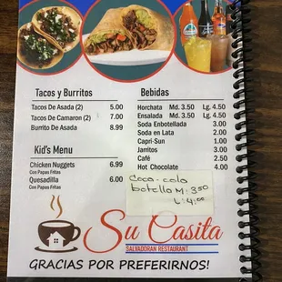 Tacos and burritos if you&apos;re not adventurous enough to try the Salvadoran food