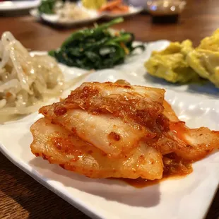 a plate of food on a table