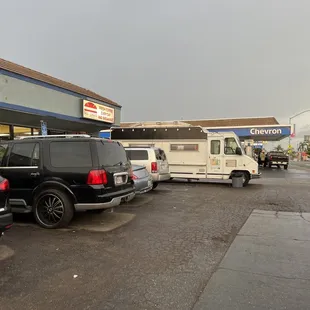 cars parked in a parking lot