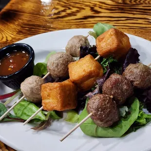 Thai Meatballs with pork, tofu, beef