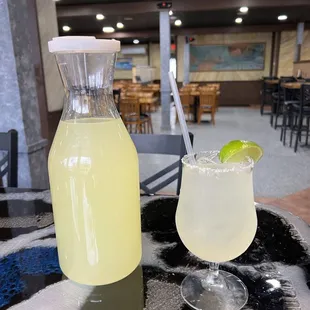 House Lime Margarita. Pitcher option available.