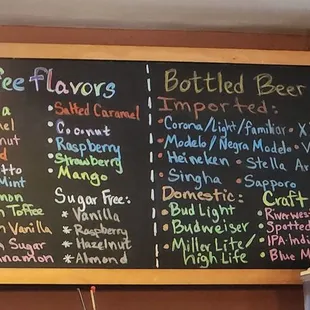 A million coffee flavors