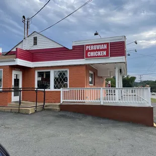 the front of the restaurant