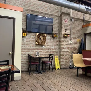 the inside of a restaurant