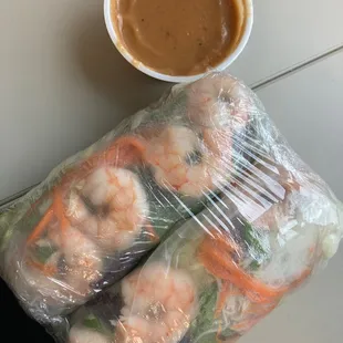 Shrimp salad roll