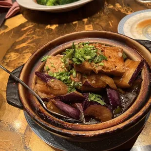 9. Eggplant with Tofu in Hot Pot