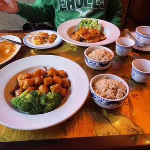 1. General Tso's Tofu and 14. General Tso's Seitan