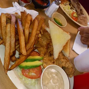 Chicken fried stack plate