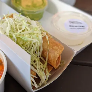 Crispy Chicken and Cheese Taquitos. These are really good and I&apos;m not a chicken fan