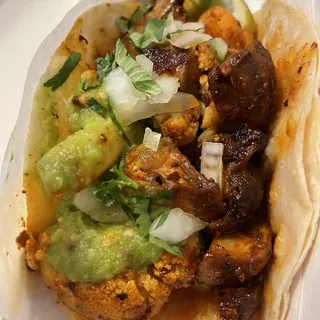 Cauliflower and Mushroom Taco
