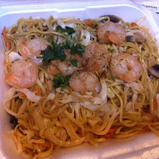 Shrimp Lo Mein to go.
