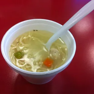 Made fresh everyday! Chicken noodle soup.