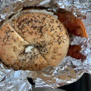a sub base and bagel