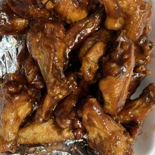 Honey bbq wings on point