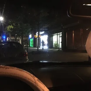 Waiting in car for my order