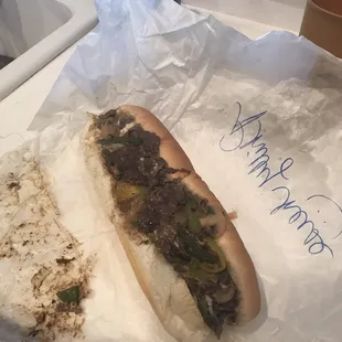 Huge philly sub from sub hub