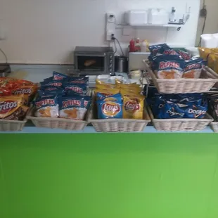 Some combos come with chips, these are the options.