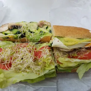 Delicious veggie sub!