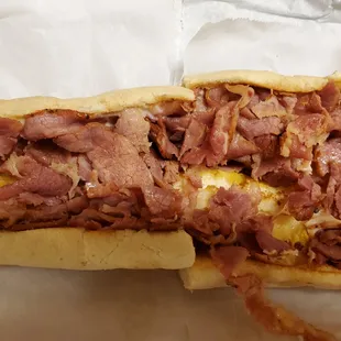 Hot Pastrami Sandwich