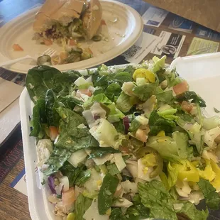 Chef &apos;s Salad and the Our Famous Pastrami Sandwich