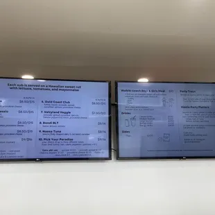 Full menu with fair prices to match the portions.