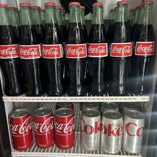 Cold drinks! Coca Cola, Pepsi, Hawaiian Sun, Coconut Water, Arizona Green Tea, Coffee, Monster and Red Bull!