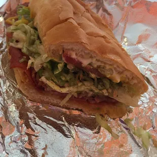 Toasted #1. Capicola, Gallo Dry Salami, Pepperoni, Ham, Swiss Cheese Sub