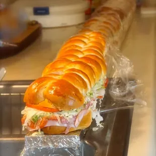 6-Foot Ham, Salami, Pepperoni &amp; Cheese Party Sub