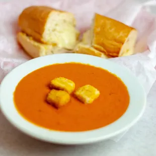 Tomato Basil with Melted Cheese