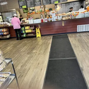 a view of the inside of a grocery store