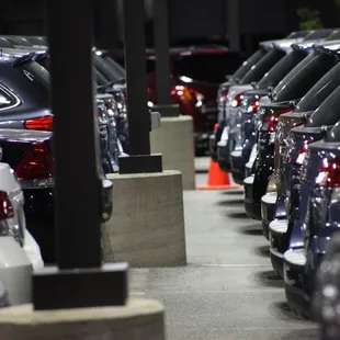 Rows and rows of Subarus!