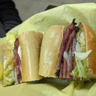 Pastrami salami w/all the toppings