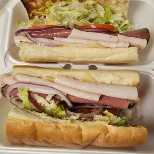 Turkey, Roast Beef and Swiss Sandwich