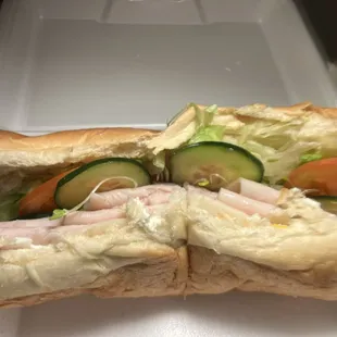 Medium Turkey, Provolone, Cream Cheese, n Sprouts!