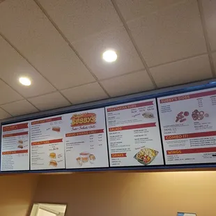 Menu board