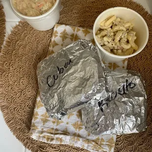 a plate of food and a bowl of soup