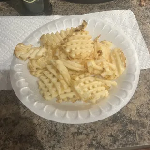 Waffle fries